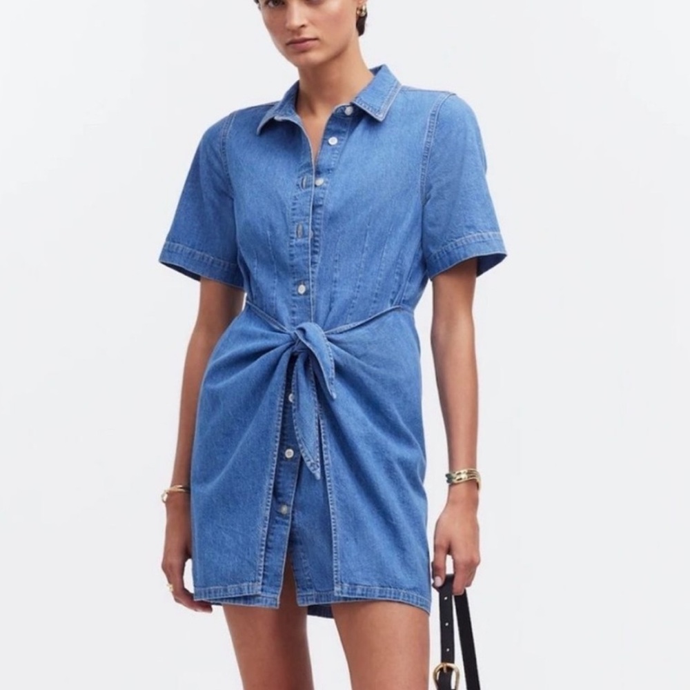 Madewell Denim Overlay Mini Dress